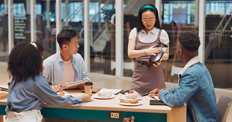 Image showing Business, team and applause for celebration, corporate deal and marketing campaign in modern office. Staff, teamwork and clapping for group project, target achievement and goal for collaboration.