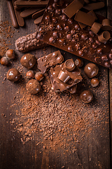 Image showing Chocolate pieces