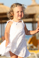 Image showing little girl at beach