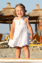 Image showing little girl at beach