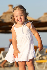 Image showing little girl at beach