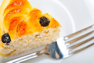 Image showing blueberry bread cake dessert