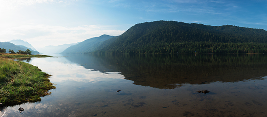 Image showing Teletskoye lake in Altai mountains