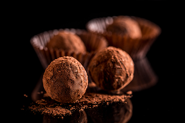 Image showing Chocolate truffles