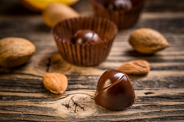 Image showing Gourmet chocolate bonbons