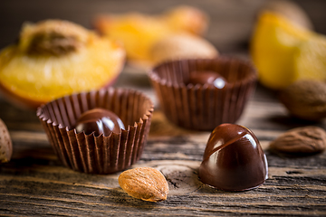 Image showing Gourmet chocolate bonbons