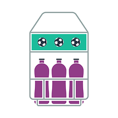 Image showing Soccer Field Bottle Container Icon