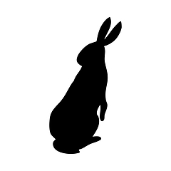 Image showing Hare Silhouette