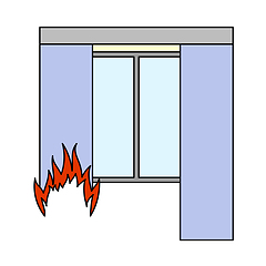 Image showing Home Fire Icon