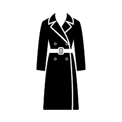 Image showing Business Woman Trench Icon