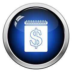 Image showing Dollar Calendar Icon