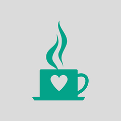Image showing Valentine Day Coffee Icon
