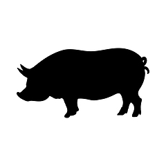 Image showing Ukrainian Pig Silhouette