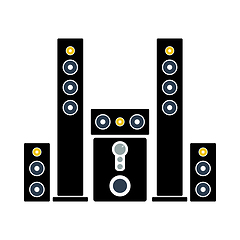 Image showing Audio System Speakers Icon