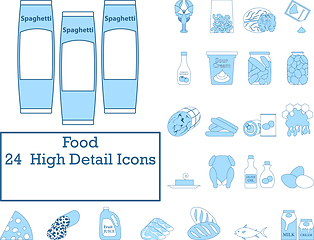 Image showing Food Icon Set