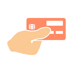 Image showing Hand Holding Credit Card Icon