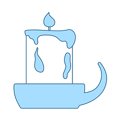 Image showing Candle In Candlestick Icon