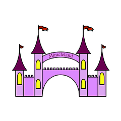 Image showing Amusement Park Entrance Icon
