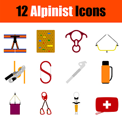 Image showing Alpinist Icon Set