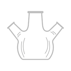 Image showing Icon Of Chemistry Round Bottom Flask With Triple Throat