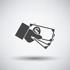 Image showing Hand Holding Money Icon