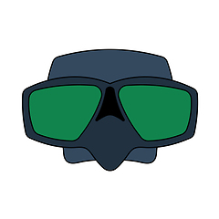 Image showing Icon Of Scuba Mask