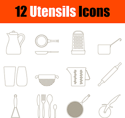 Image showing Utensils Icon Set