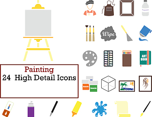 Image showing Painting Icon Set