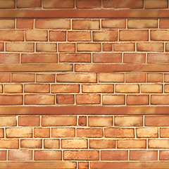 Image showing Old yellow brick wall texture background. 