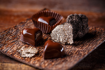 Image showing Vegan chocolate truffles