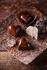 Image showing Heart shaped praline