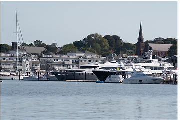 Image showing newport rhode island scenic views at harbour