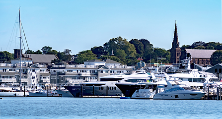 Image showing newport rhode island scenic views at harbour