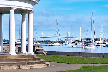 Image showing newport rhode island scenic views at harbour