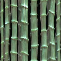 Image showing green bamboo background