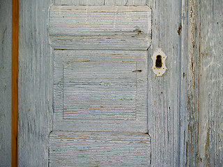 Image showing wooden door