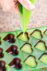 Image showing Homemade chocolate praline