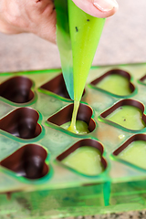 Image showing Homemade chocolate praline