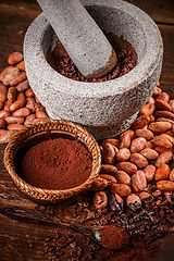 Image showing Crushed cacao beans