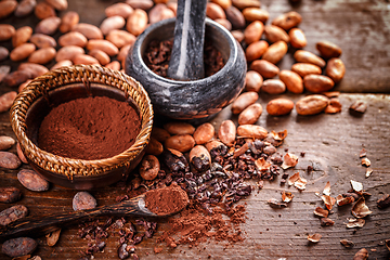 Image showing Still life of ground cocoa