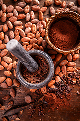 Image showing Still life of ground cocoa