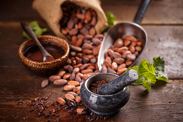 Image showing Still life of ground cocoa