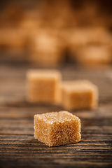 Image showing Brown lump sugar