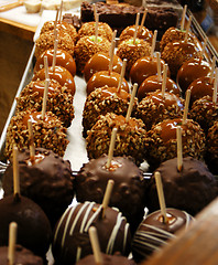 Image showing candied apples 