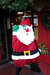 Image showing Santa in the window