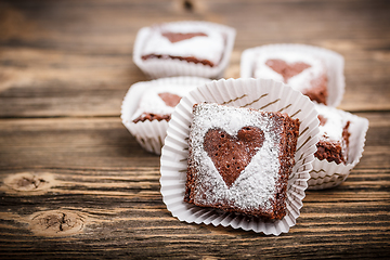 Image showing Chocolate brownies