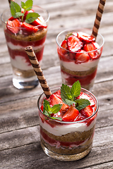 Image showing Granola parfait