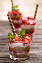 Image showing Yogurt parfait