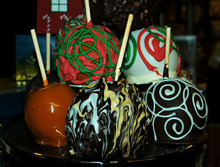 Image showing Candy apples