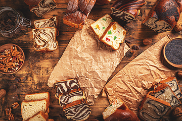 Image showing Sweet braided bread